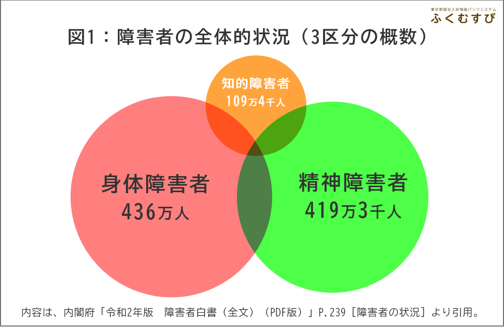 障害者の全体状況の図