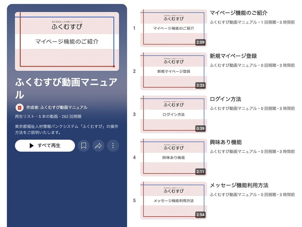 操作動画リスト