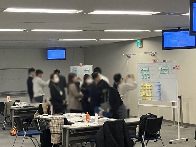 他のグループの取組を見学する様子