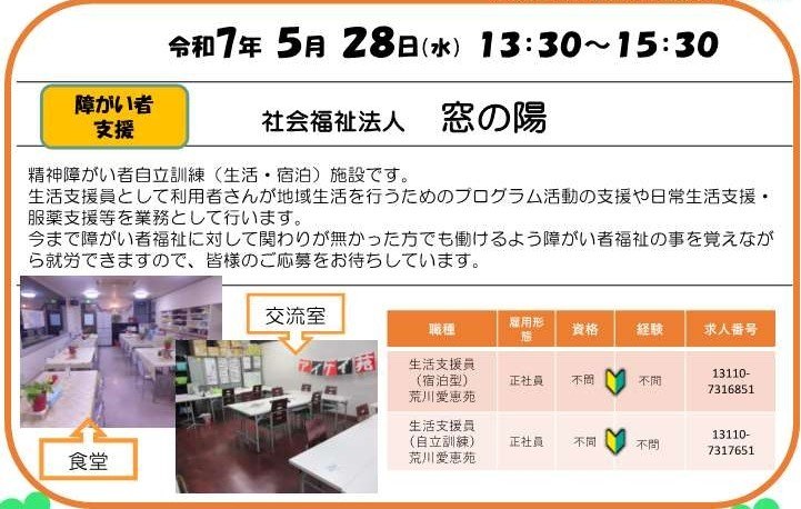 マッチング相談会(社会福祉法人窓の陽)